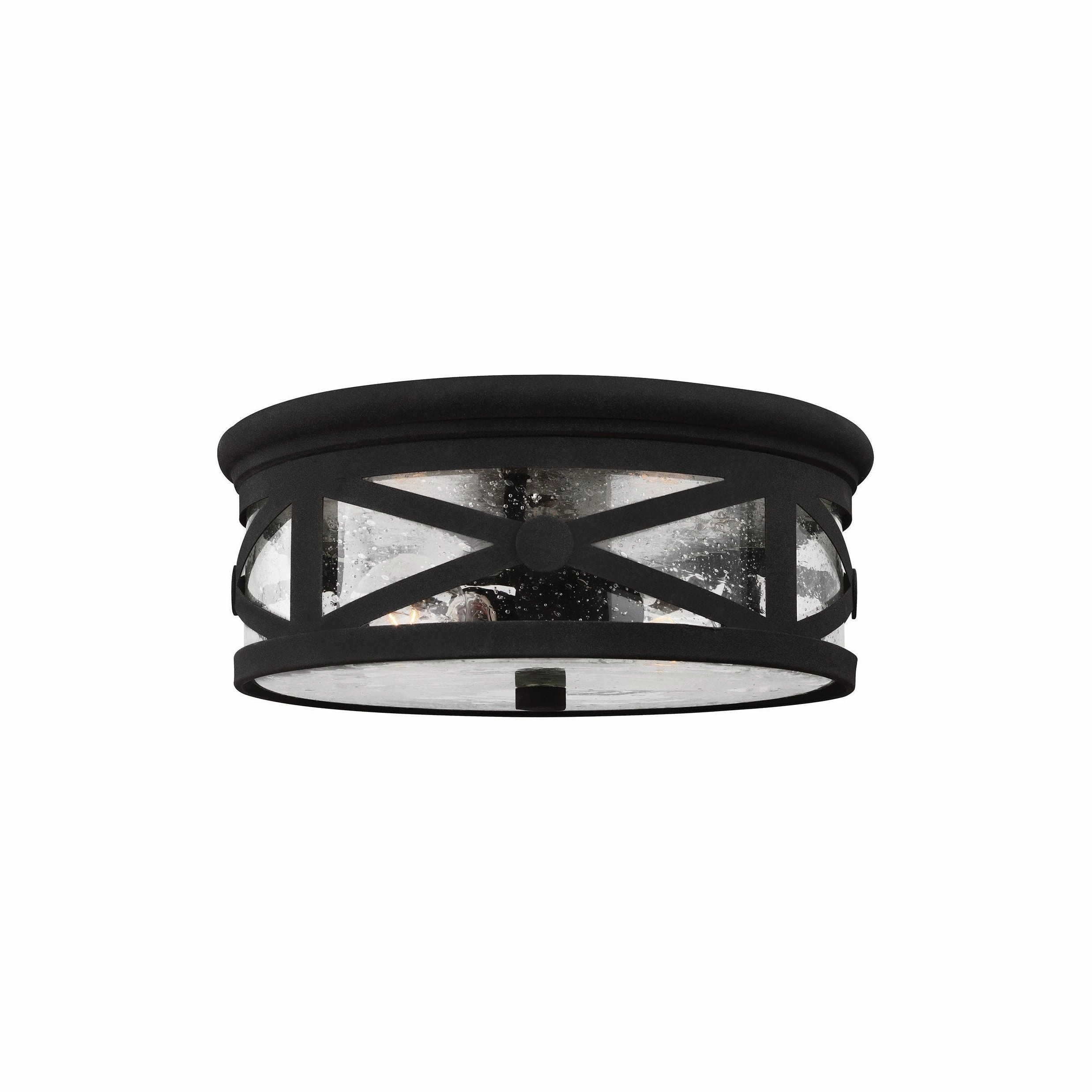 Lakeview Two Light Outdoor Ceiling Flush MountWeatherproof outdoor lighting