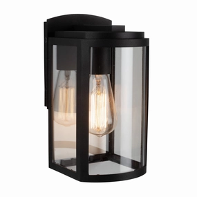 Lakewood One Light Outdoor Wall Mount Matte BlackOutdoor wall sconces with motion sensor