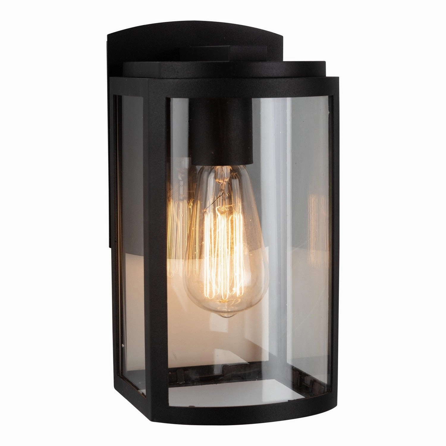 Lakewood One Light Outdoor Wall Mount Matte Black