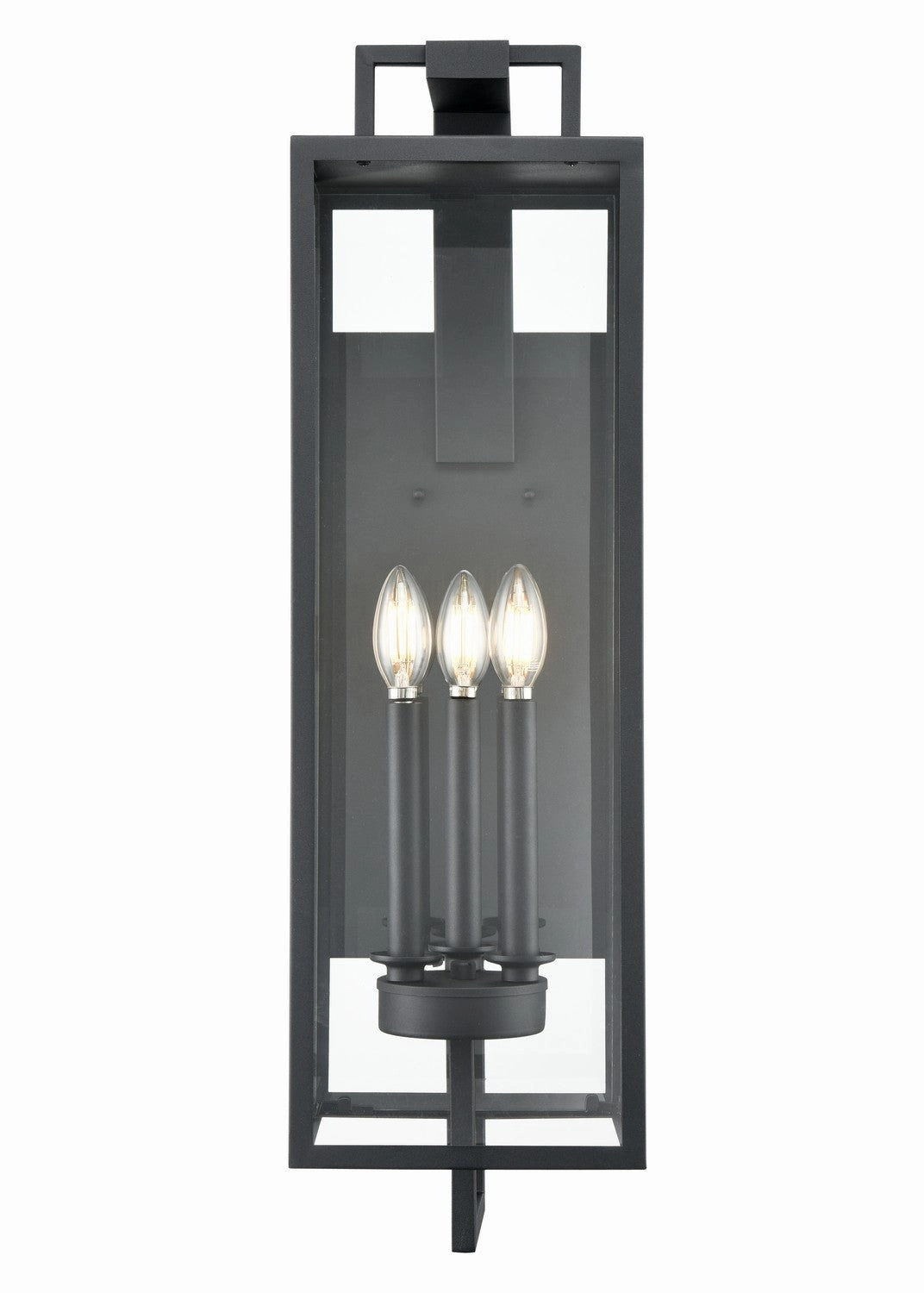 Lamont Three Light Outdoor Wall Sconce Textured BlackOutdoor wall sconces with motion sensor