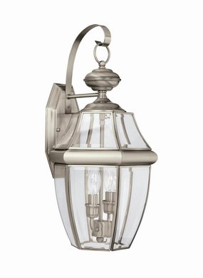 Lancaster Two Light Outdoor Wall Lantern Antique Brushed NickelOutdoor wall sconces with motion sensor
