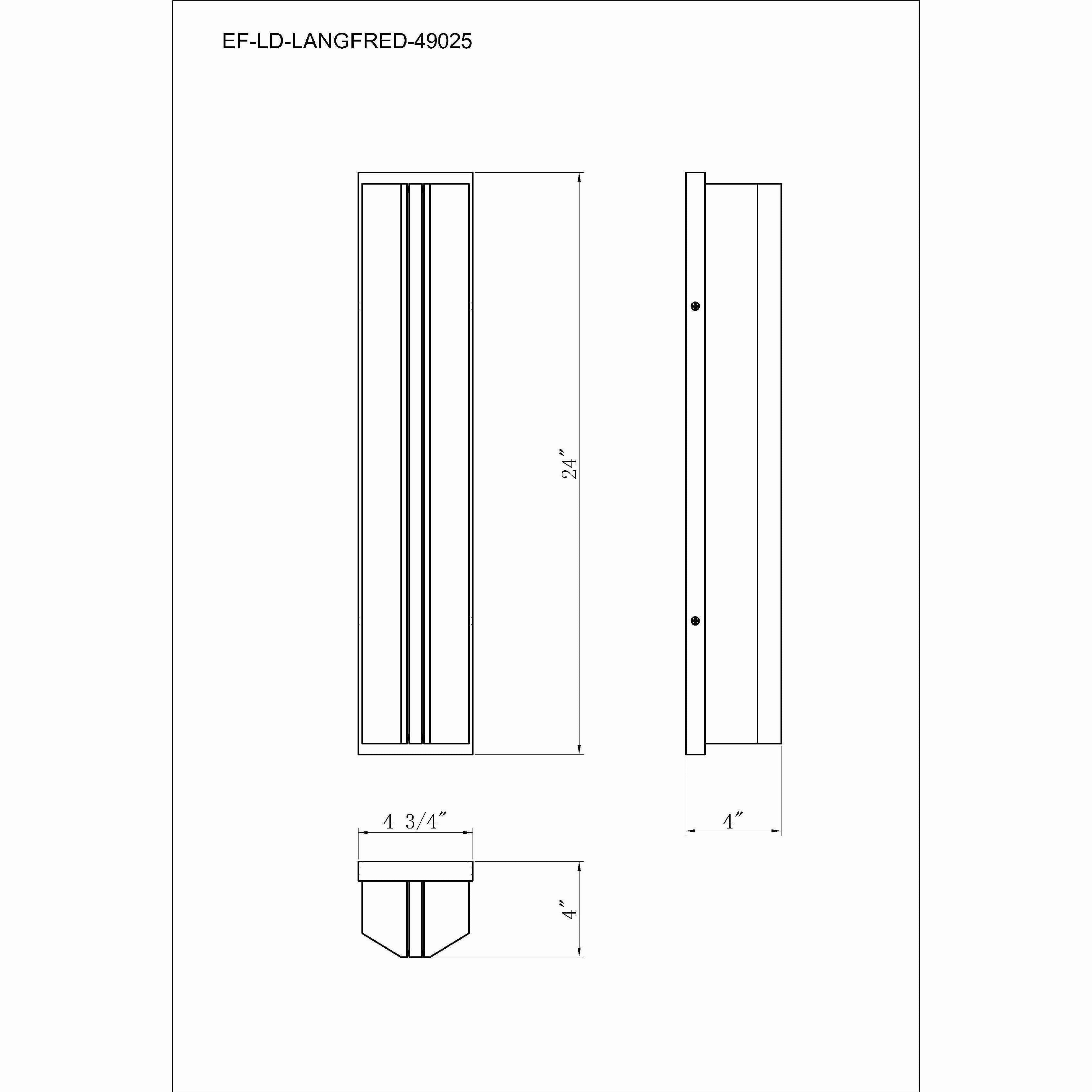 Langfe Round 24" Outdoor Wall Mount