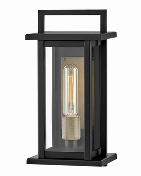 Langston LED Wall Mount BlackOutdoor wall sconces with motion sensor