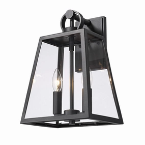 Lautner Two Light Outdoor Wall Sconce Natural BlackOutdoor wall sconces with motion sensor