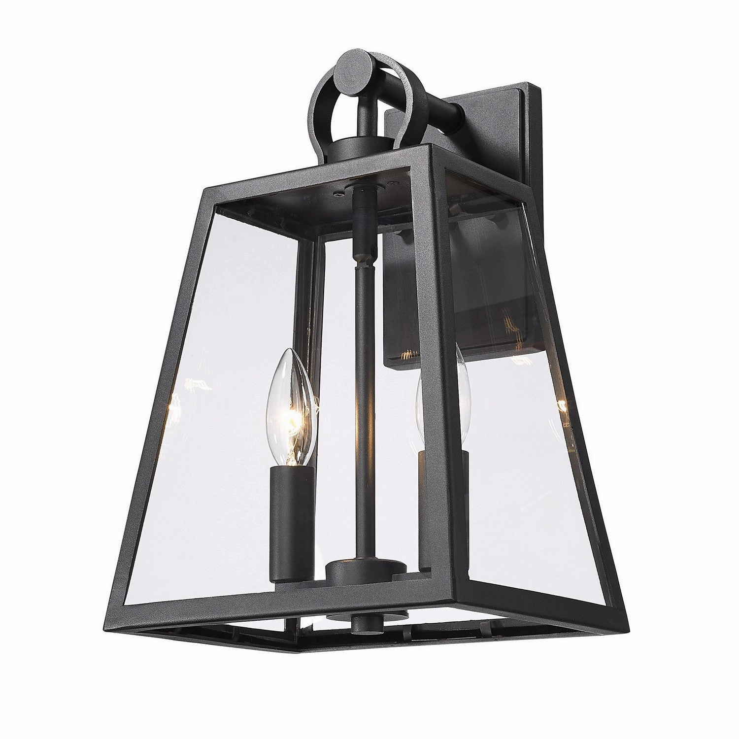Lautner Two Light Outdoor Wall Sconce Natural BlackOutdoor wall sconces with motion sensor