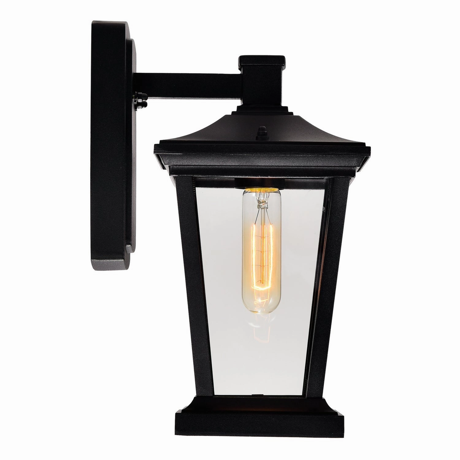 Leawood One Light Outdoor Wall Lantern Black