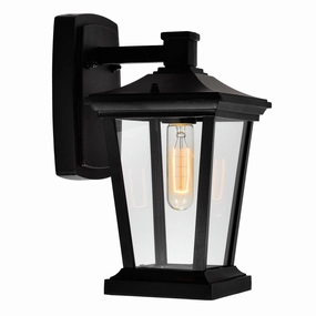 Leawood One Light Outdoor Wall Lantern BlackOutdoor wall sconces with motion sensor