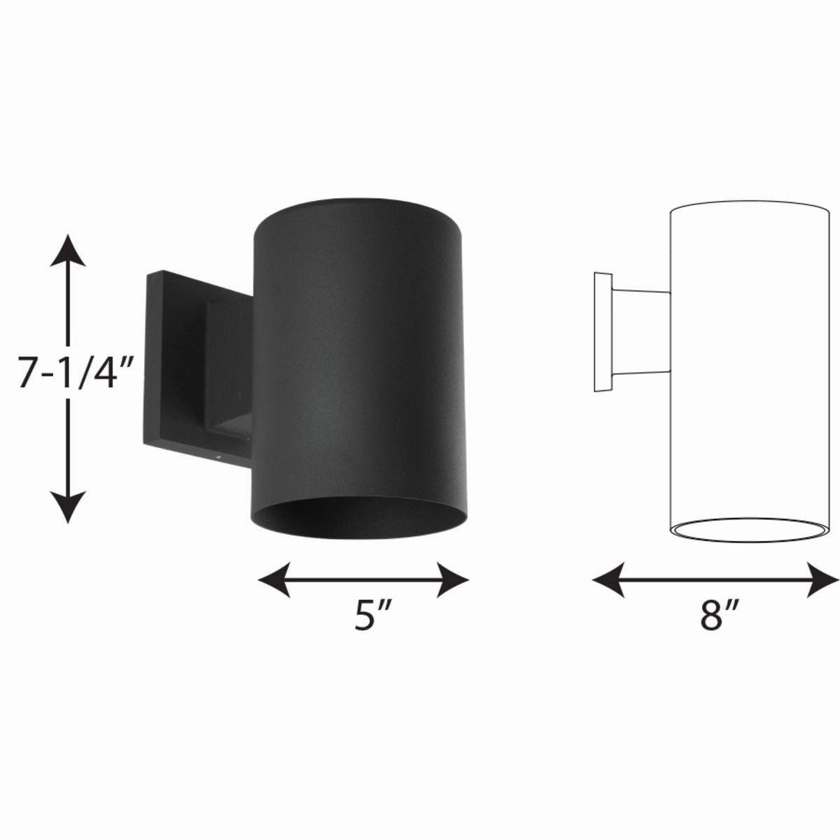 Led Cylinders LED Cylinder Black