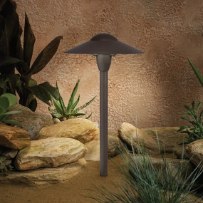 LED Path & Spread Textured Architectural BronzeDecorative outdoor post lights