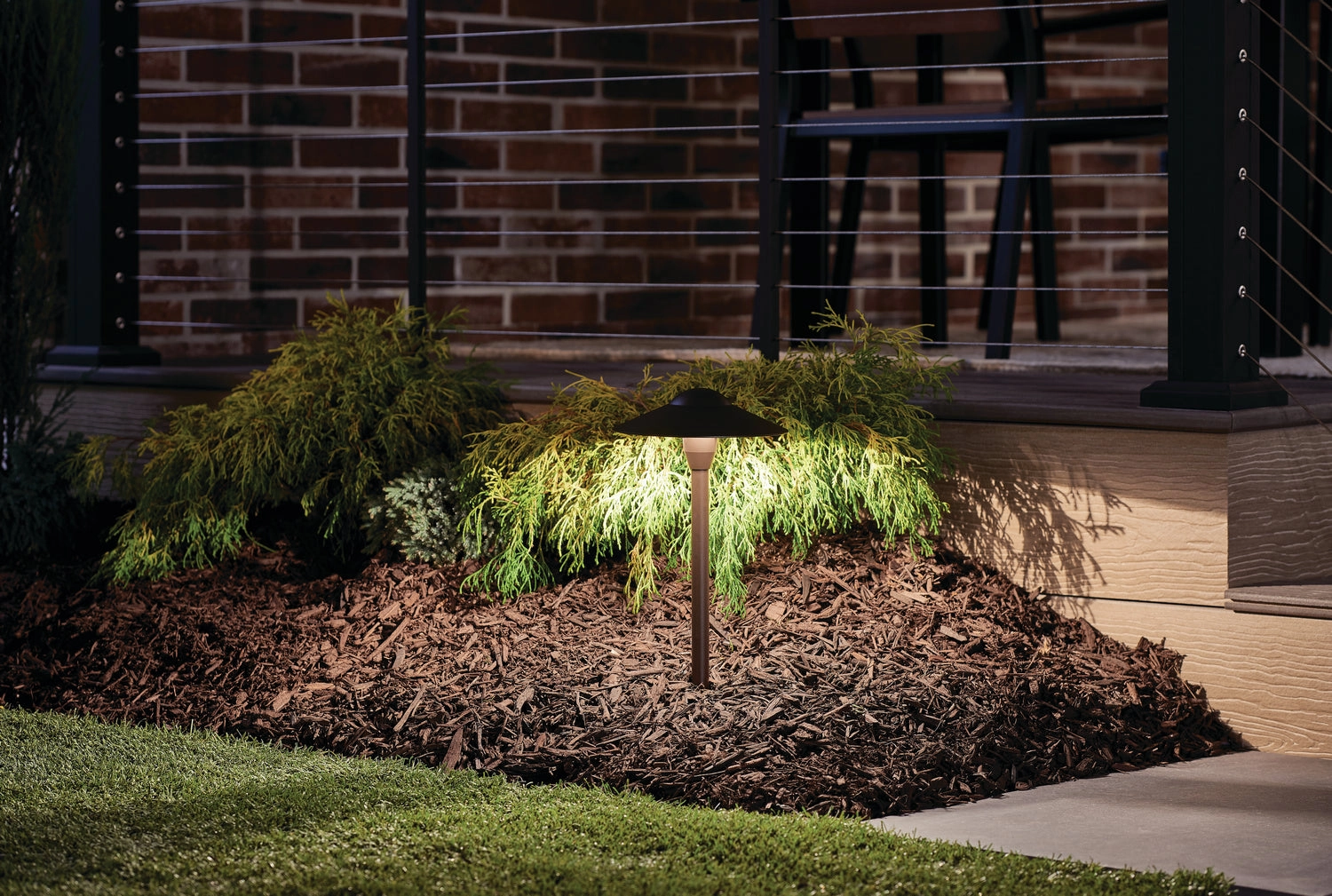 LED Path & Spread Textured Architectural Bronze