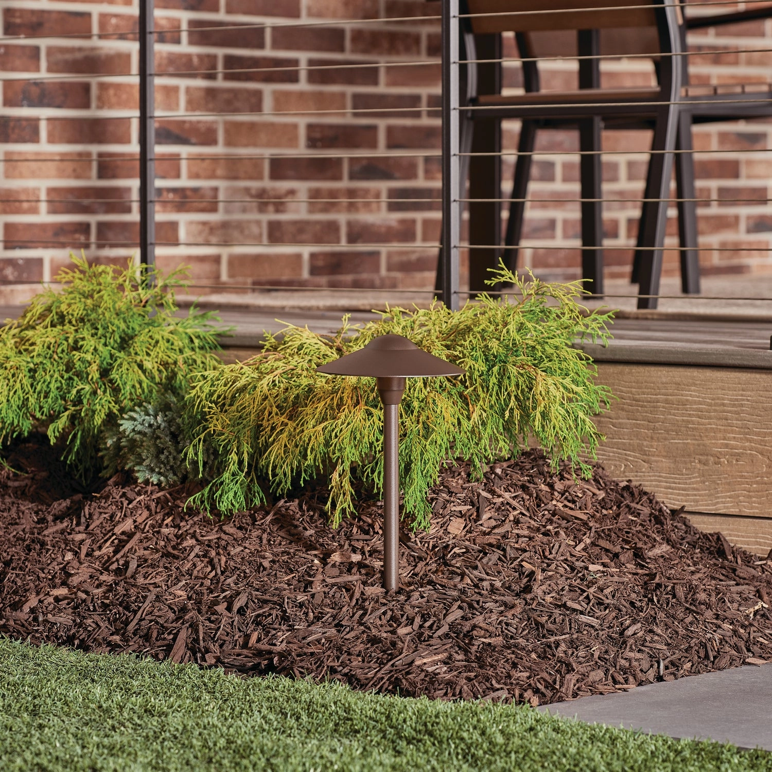 LED Path & Spread Textured Architectural Bronze