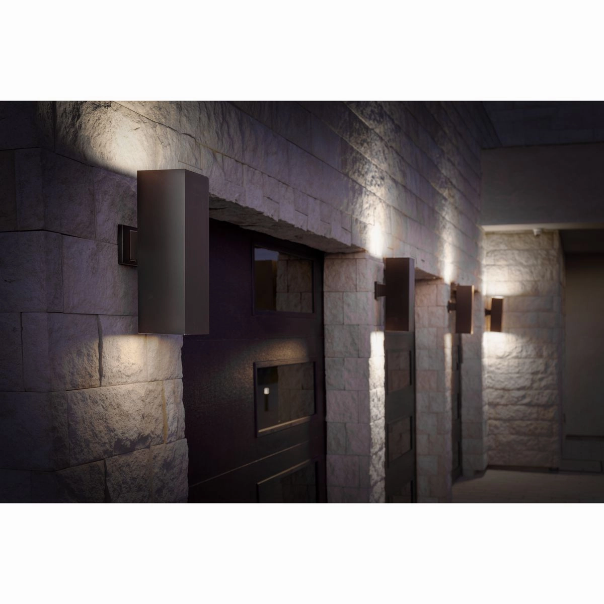 Led Squares LED Wall Lantern Antique Bronze