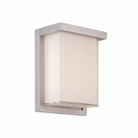 Ledge LED Outdoor Wall Sconce Brushed AluminumOutdoor wall sconces with motion sensor
