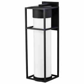 Ledges LED Wall Lantern Matte BlackOutdoor wall sconces with motion sensor