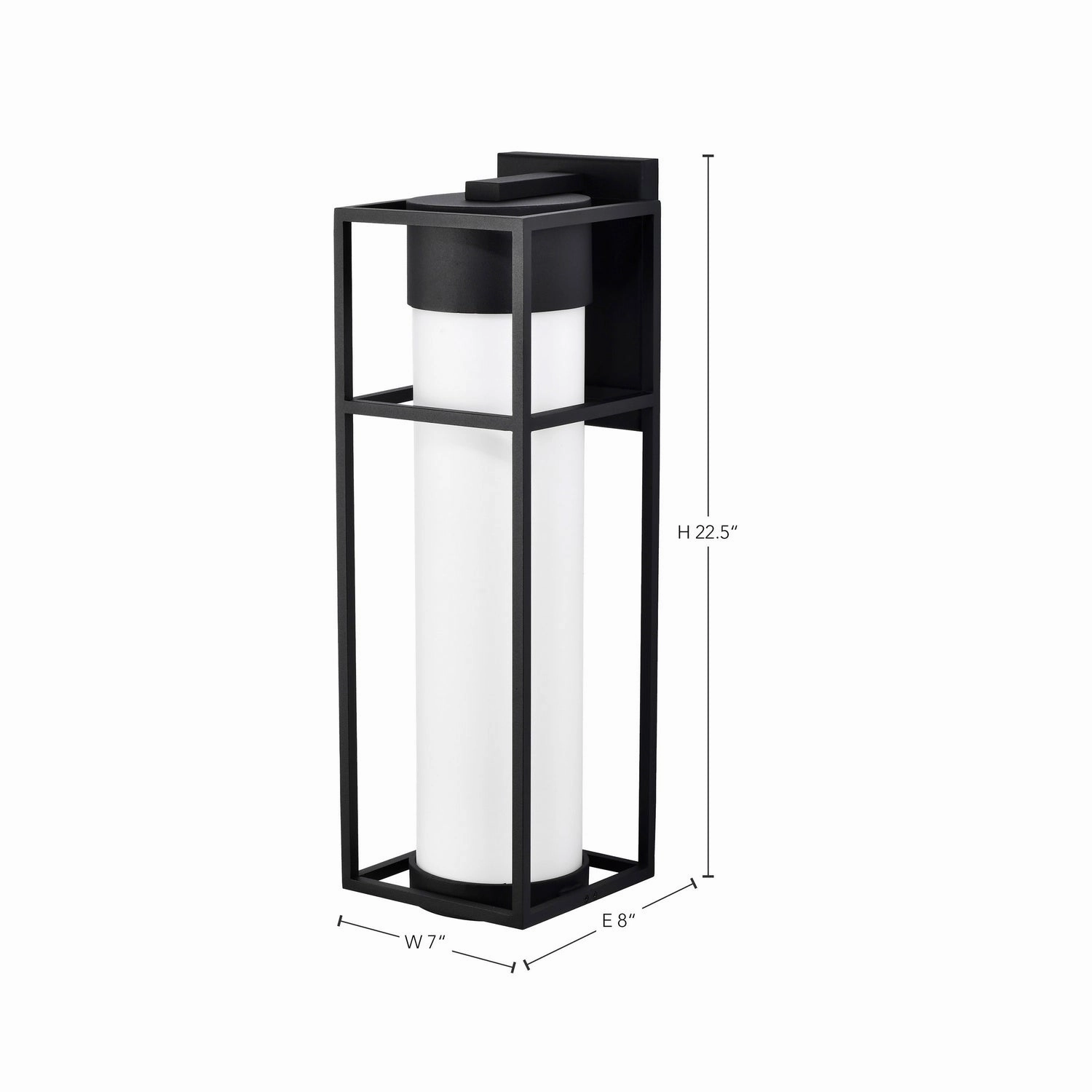Ledges LED Wall Lantern Matte Black
