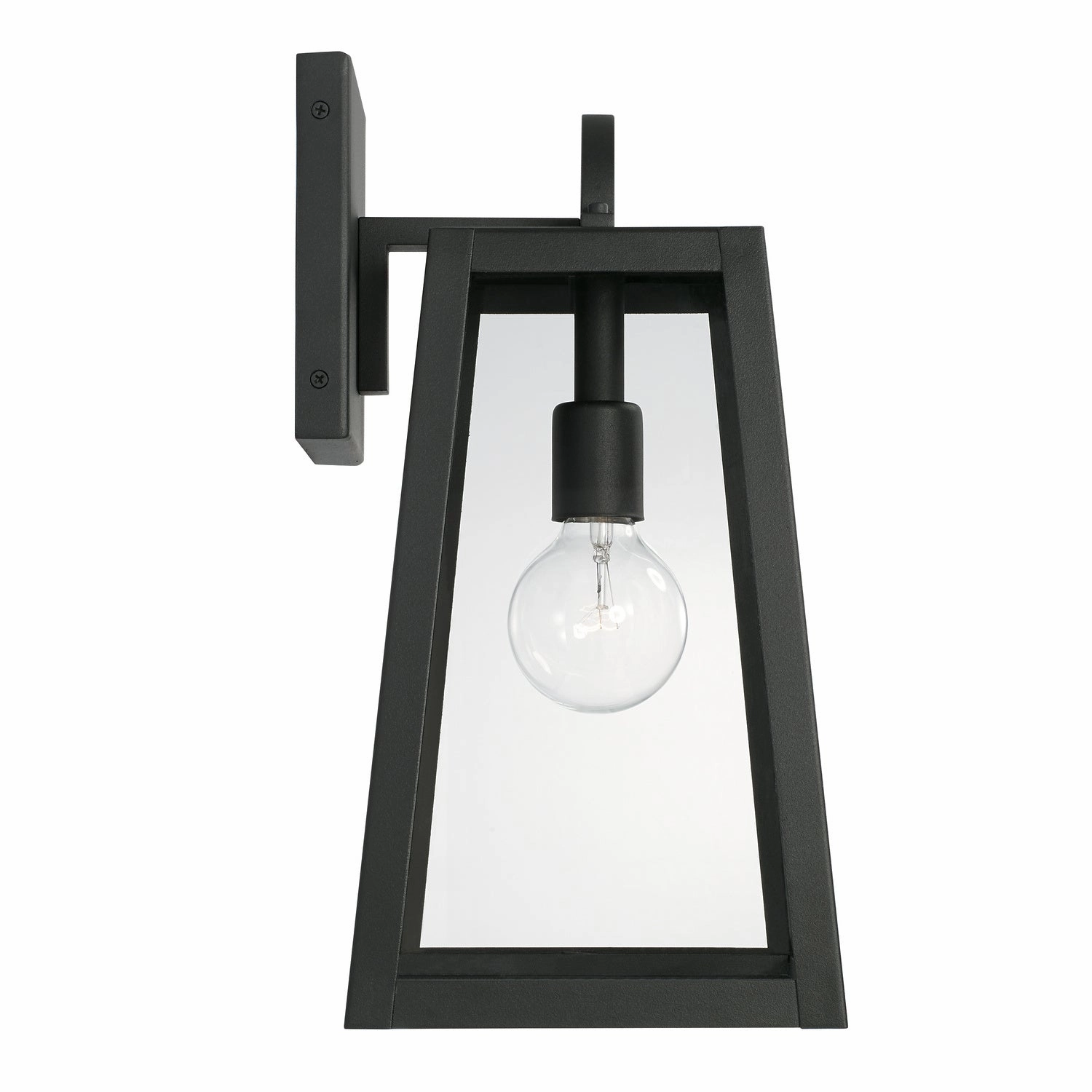 Leighton One Light Outdoor Wall Lantern Black