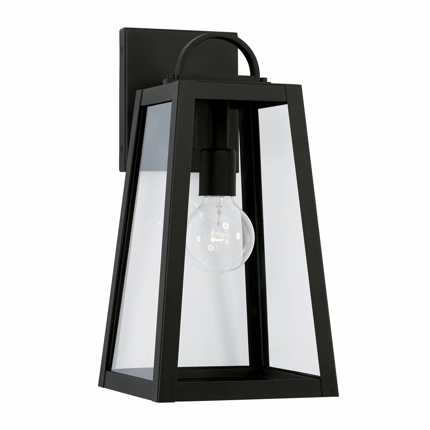Leighton One Light Outdoor Wall Lantern BlackOutdoor wall sconces with motion sensor