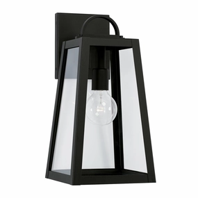 Leighton One Light Outdoor Wall Lantern BlackOutdoor wall sconces with motion sensor