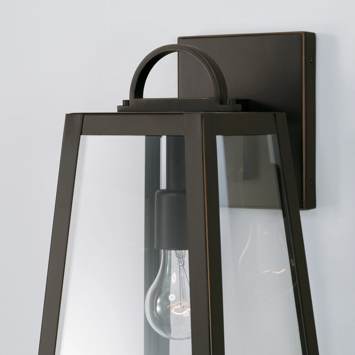 Leighton One Light Outdoor Wall Lantern Oiled Bronze