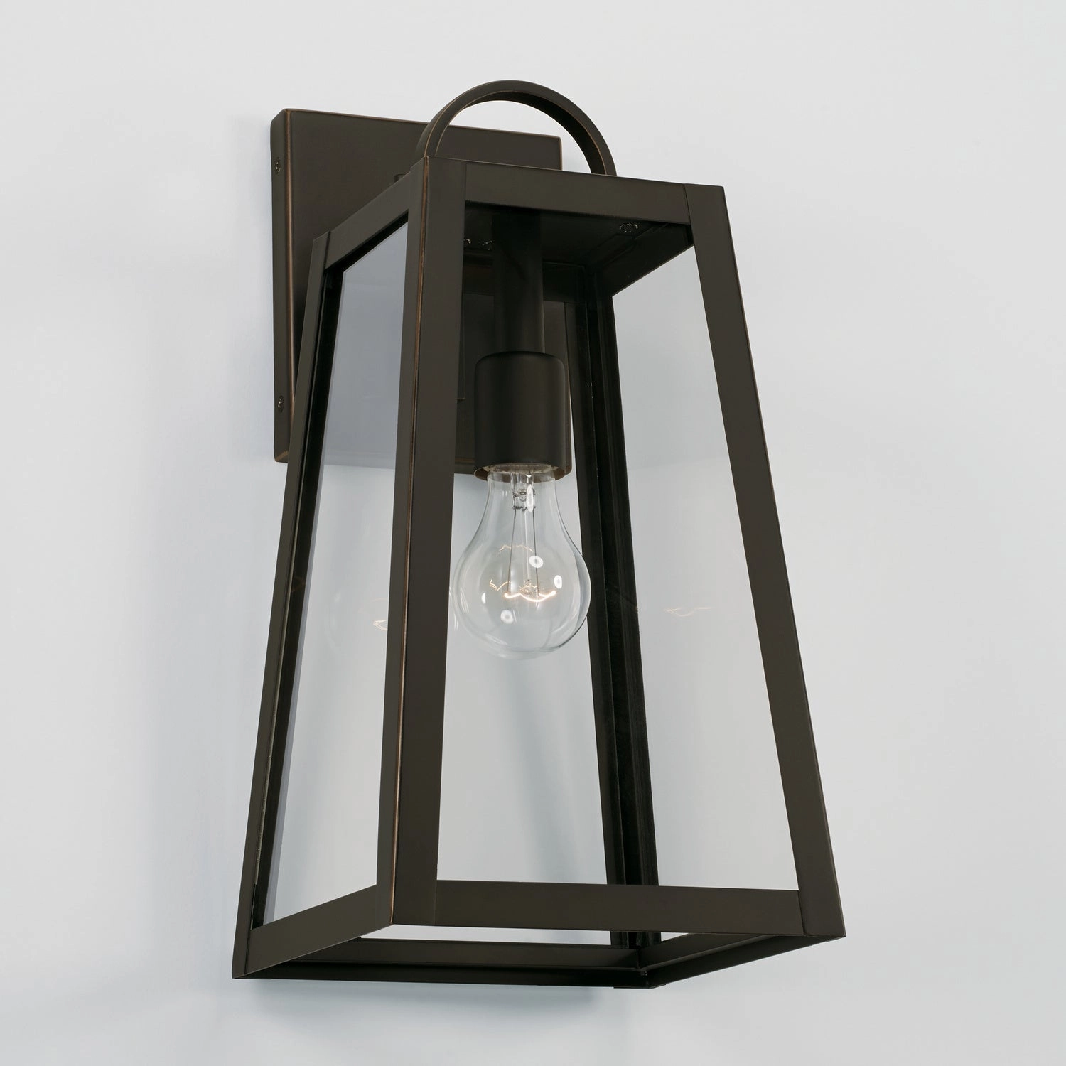 Leighton One Light Outdoor Wall Lantern Oiled Bronze