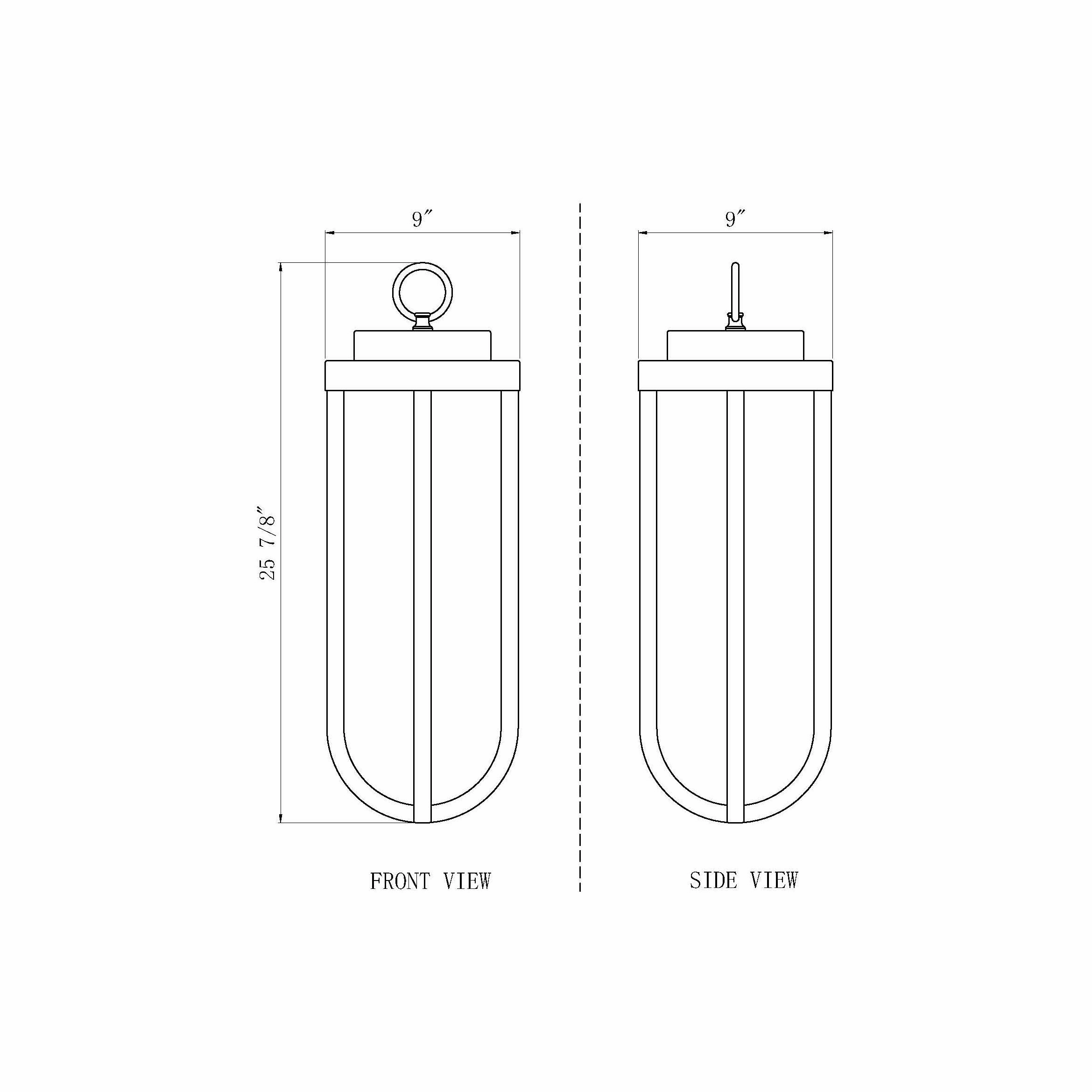 Leland 1-Light Outdoor Chain Mount Ceiling Fixture