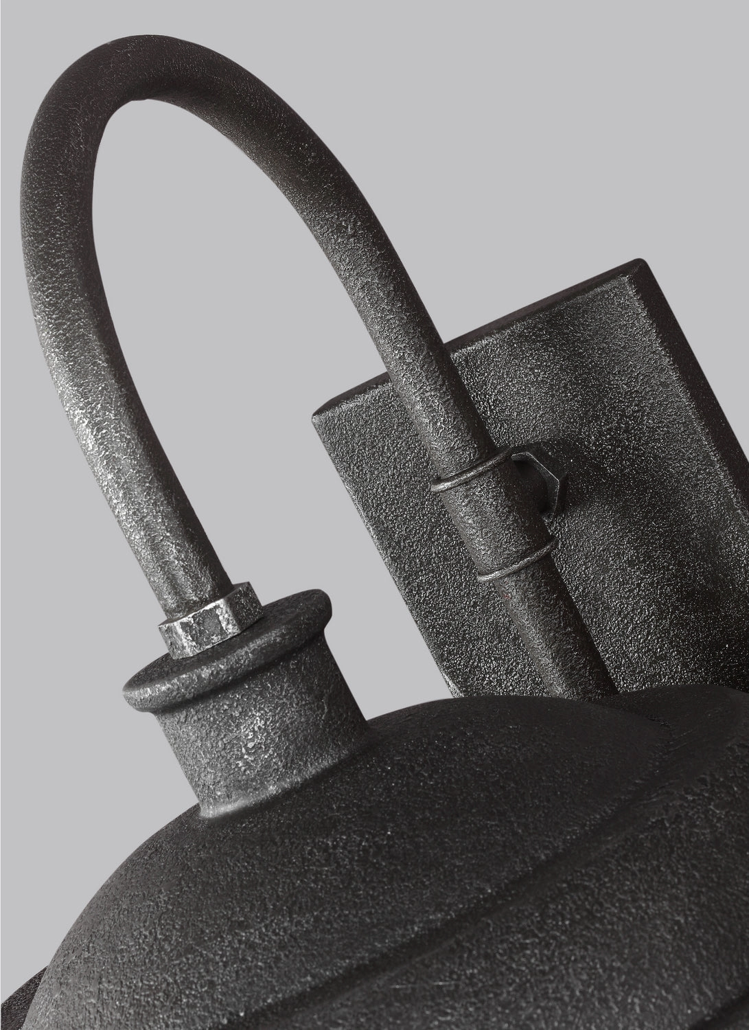 Lennex One Light Outdoor Wall Lantern Slate Grey Metal