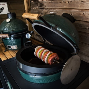 LetzQ Spit Holder outdoor kitchen cooking station with sink
