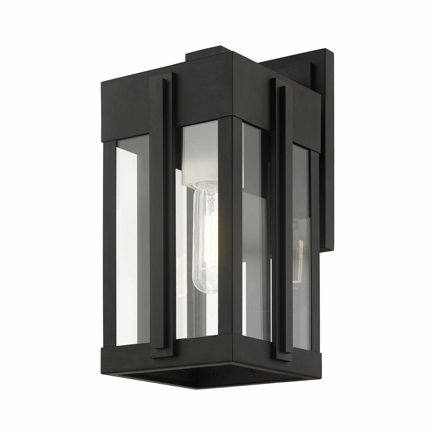 Lexington One Light Outdoor Wall Lantern Black