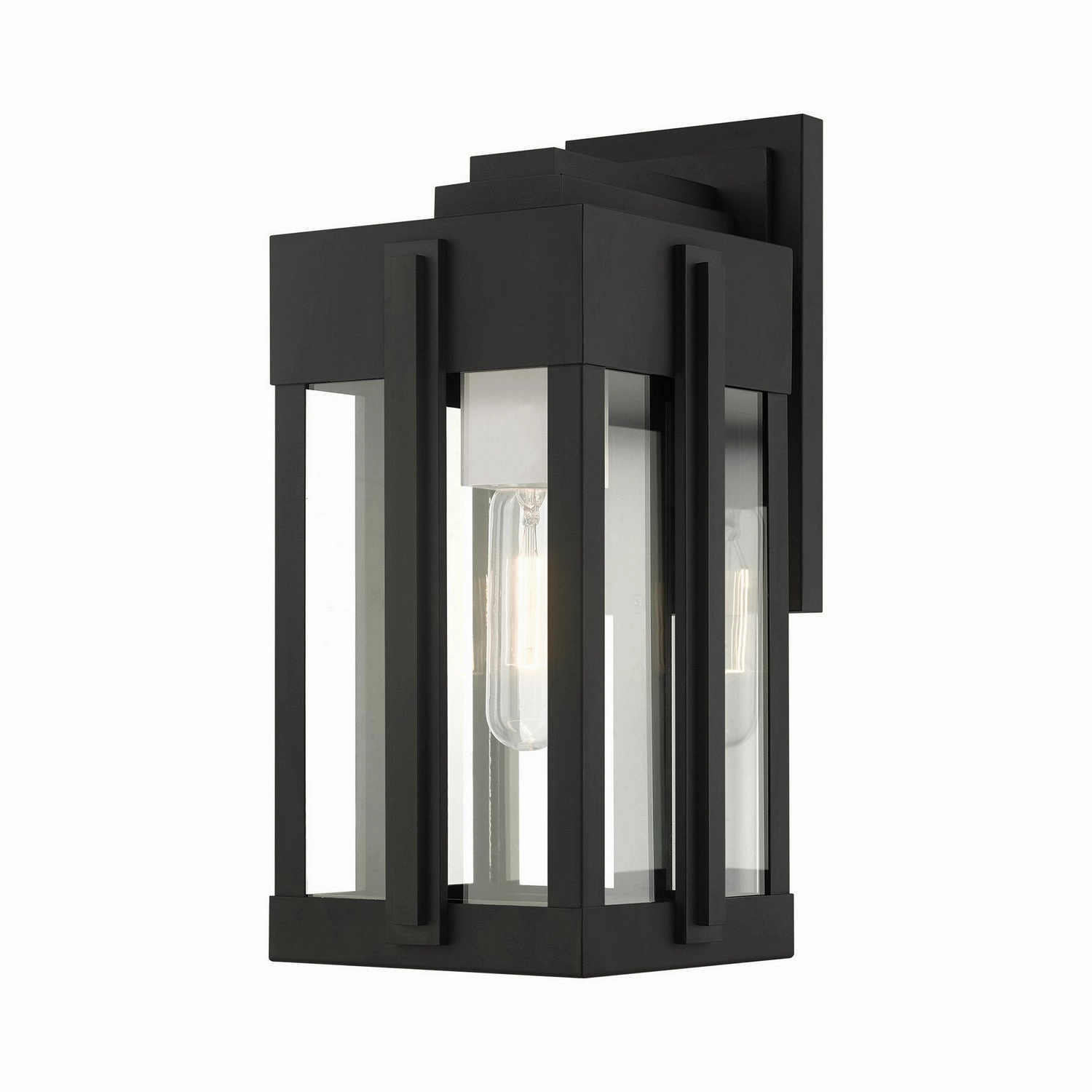 Lexington One Light Outdoor Wall Lantern BlackOutdoor wall sconces with motion sensor