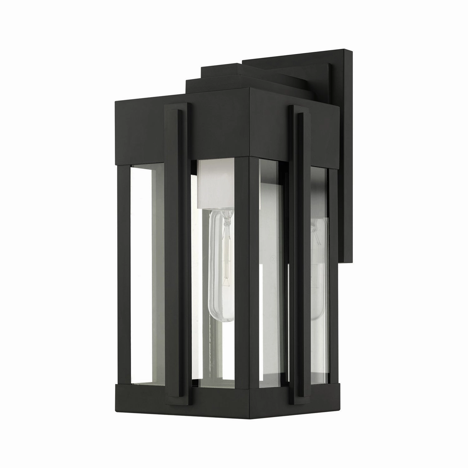 Lexington One Light Outdoor Wall Lantern Black