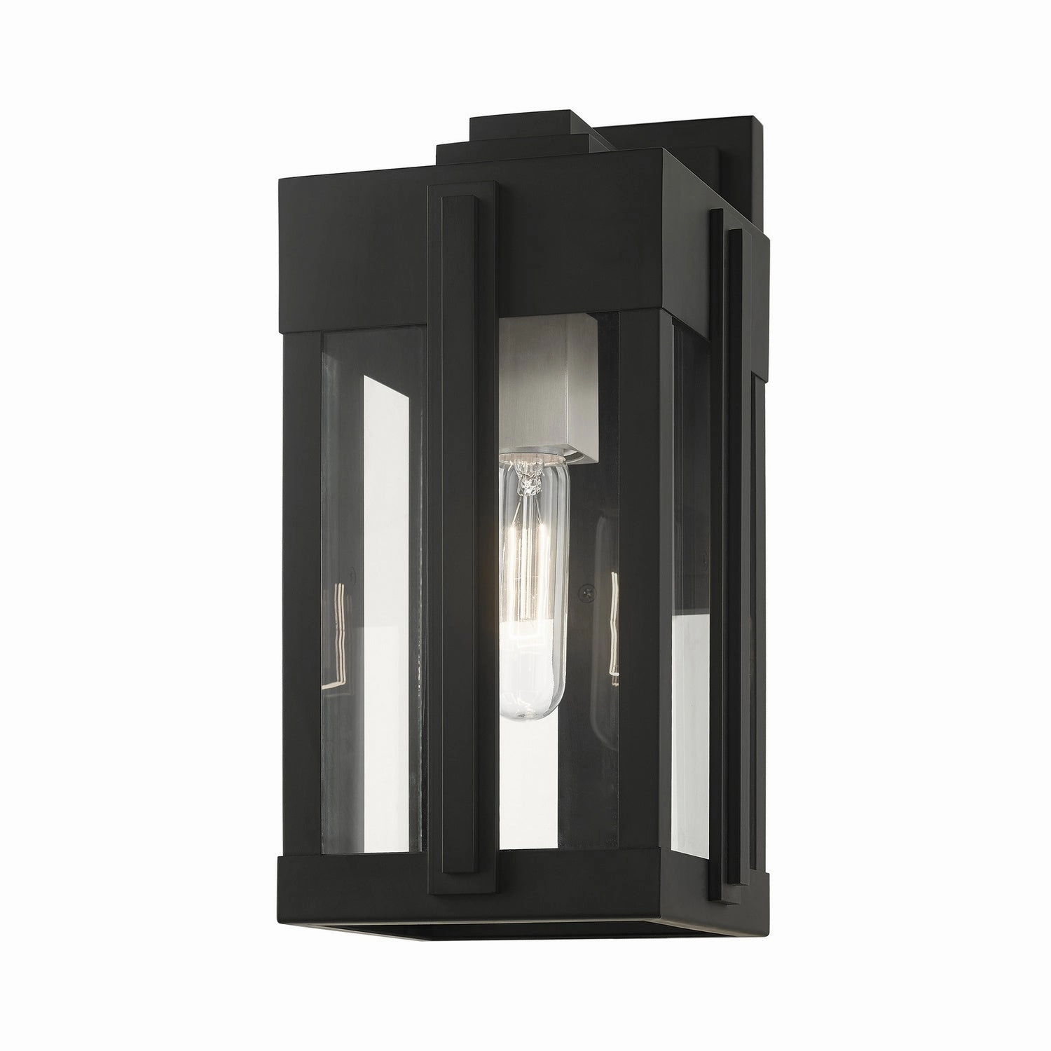Lexington One Light Outdoor Wall Lantern Black