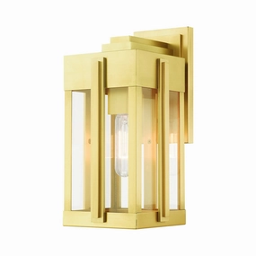 Lexington One Light Outdoor Wall Lantern Natural BrassOutdoor wall sconces with motion sensor