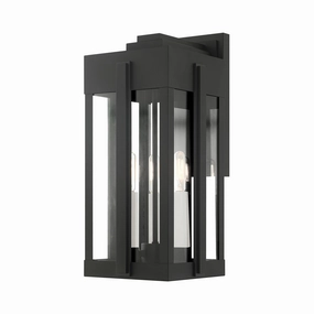 Lexington Three Light Outdoor Wall Lantern BlackOutdoor wall sconces with motion sensor