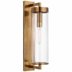 Liaison One Light Outdoor Wall Sconce Antique-Burnished BrassOutdoor wall sconces with motion sensor