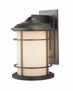 Lighthouse One Light Outdoor Wall Lantern Burnished BronzeOutdoor wall sconces with motion sensor