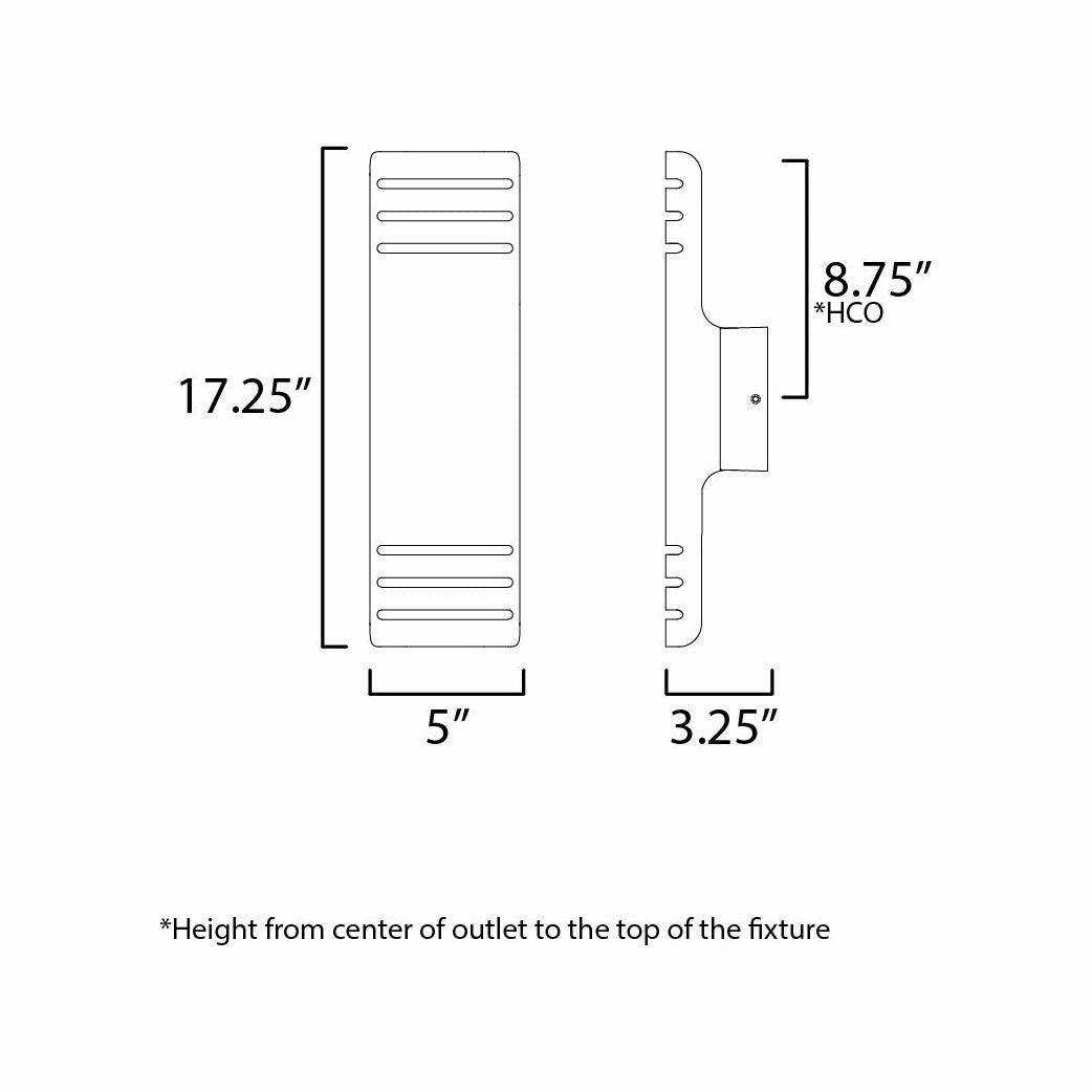 Lightray Medium LED Outdoor Wall Lamp