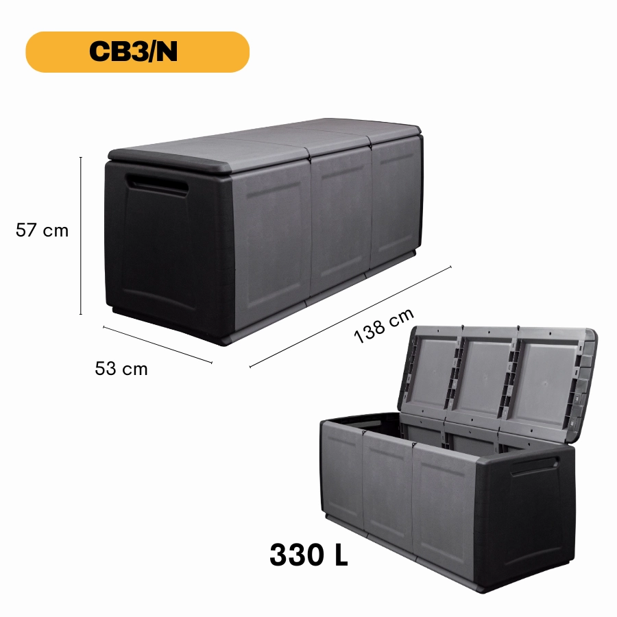 Linea Cube Plastic Outdoor Storage Chest