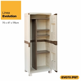 Linea Evolution Tall Multipurpose Outdoor Cabinet waterproof outdoor storage cabinet
