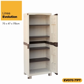 Linea Evolution Tall Utility Outdoor Cabinet waterproof outdoor storage cabinet