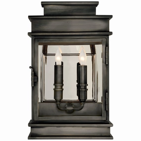 Linear Lantern Two Light Linear Lantern BronzeOutdoor wall sconces with motion sensor