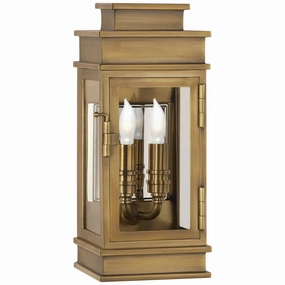 Linear Lantern Two Light Wall Lantern Antique-Burnished BrassOutdoor wall sconces with motion sensor