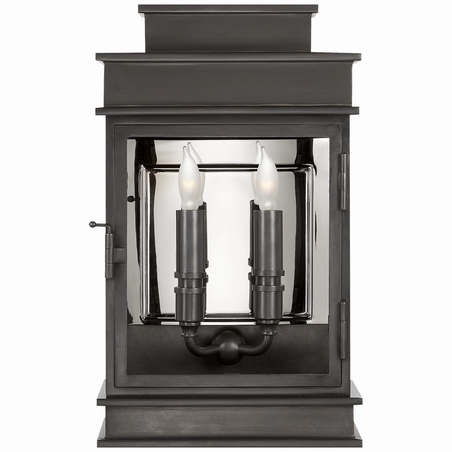 Linear Lantern Two Light Wall Sconce BronzeOutdoor wall sconces with motion sensor