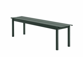 Linear Steel Benchoutdoor patio furniture set
