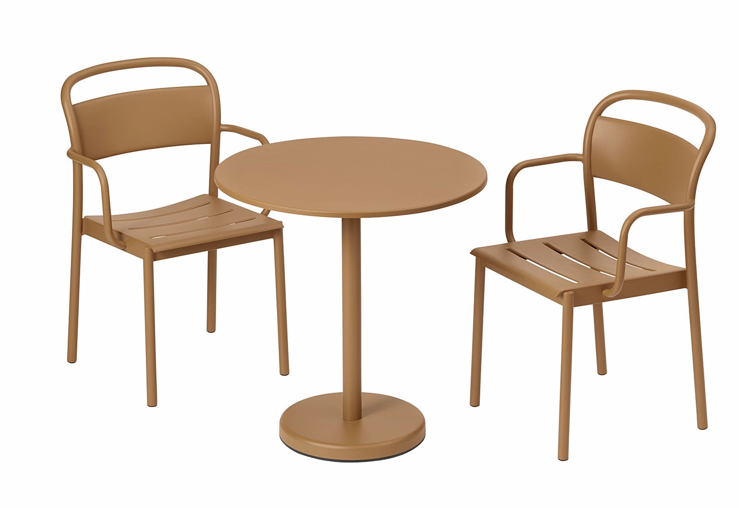 Linear Steel Caf Table | Round