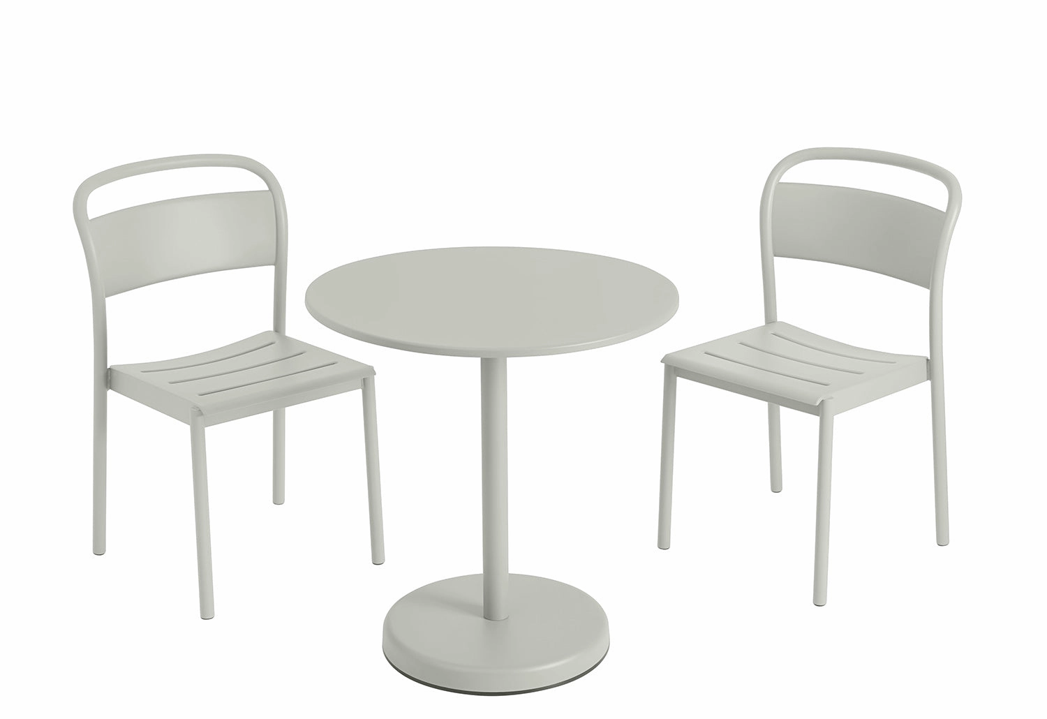 Linear Steel Caf Table | Round