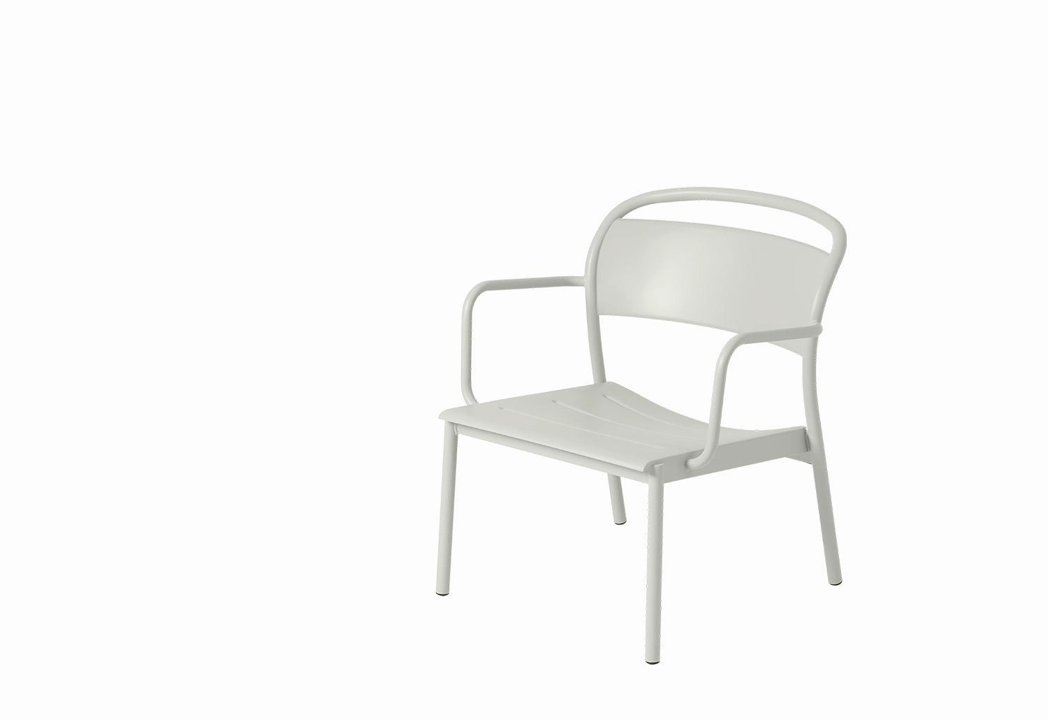 Linear Steel Lounge Armchair