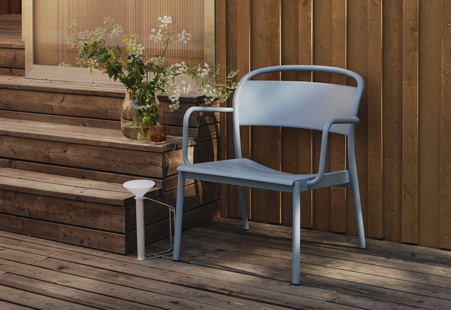 Linear Steel Lounge Armchairoutdoor patio furniture set