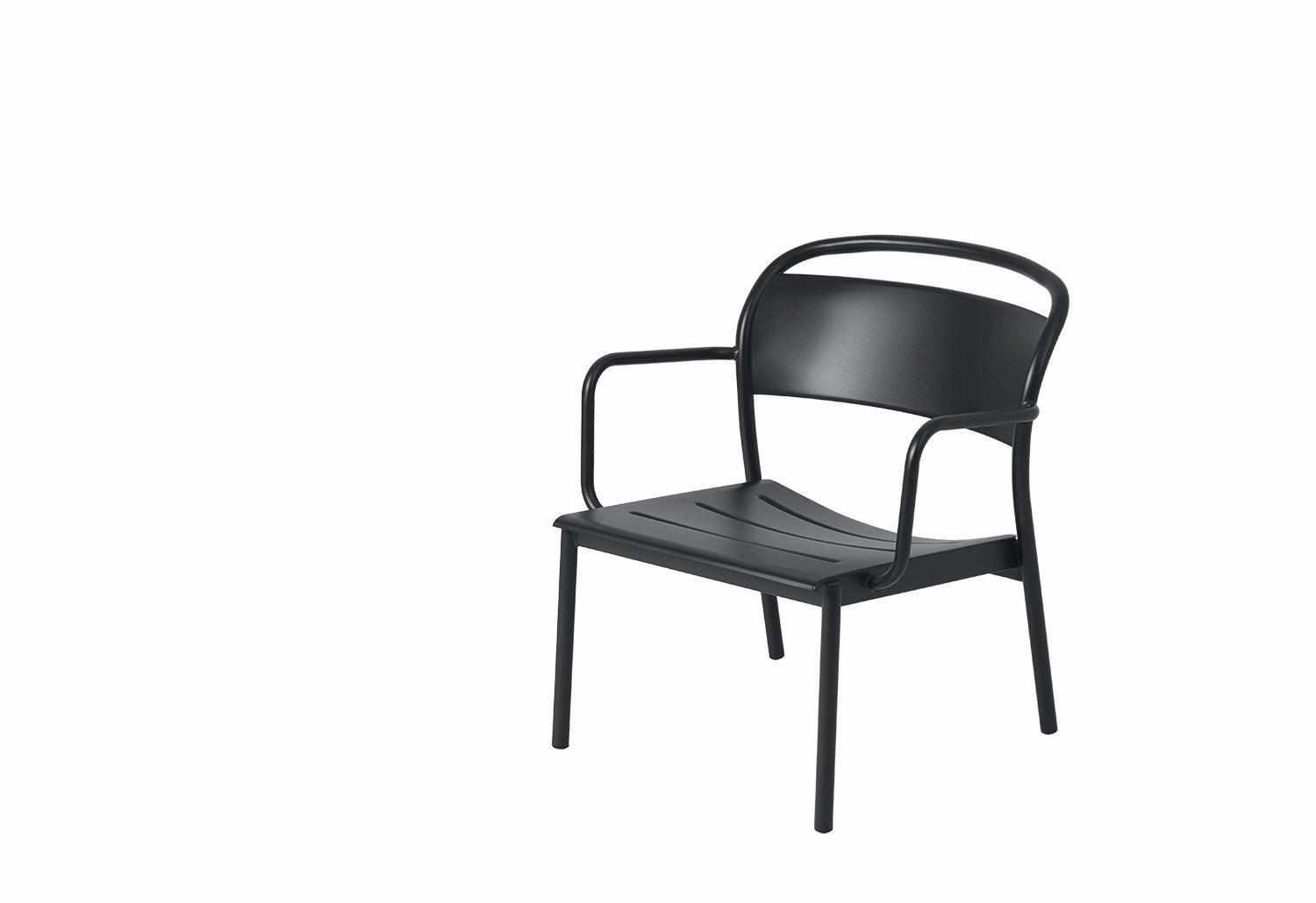 Linear Steel Lounge Armchair