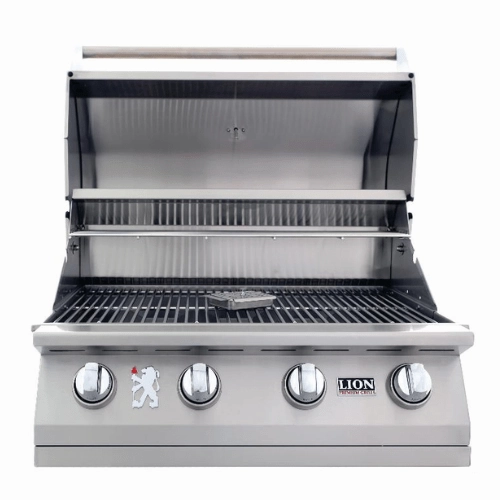 Lion Grills L-60000 32-Inch Premium Gas Built-In Grill With Cover large capacity charcoal BBQ grills