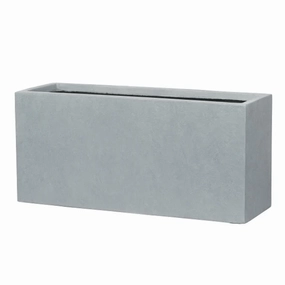 Liverpool Box Light Grey hanging garden planters for small spaces